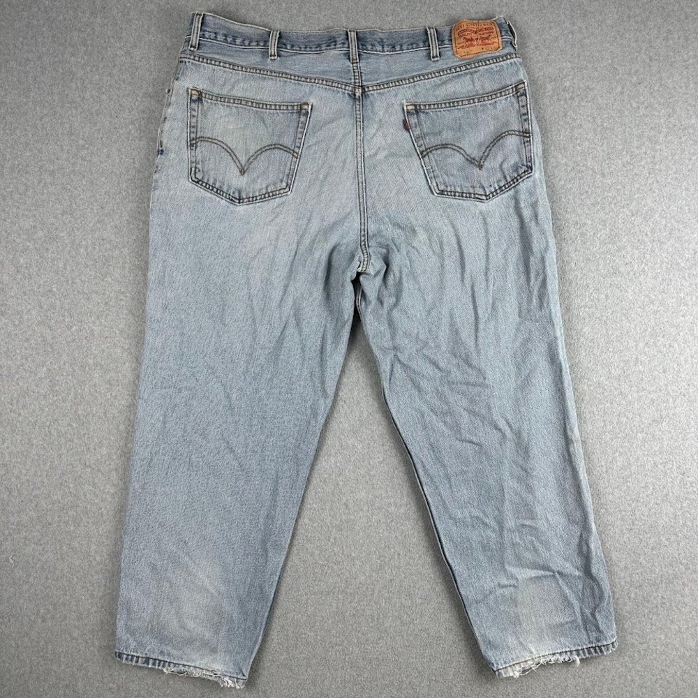 Vintage Y2K Levi's 560 Comfort Fit Mens Jeans 42x30 Light Wash Distressed Denim - Picture 2 of 11